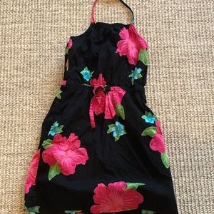 Old Navy Dresses - Old Navy Black Floral Halter Dress EUC- XS (3-4) Old Navy Dresses - Old Navy Black Floral Halter Dress EUC- XS (3-4)